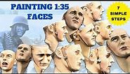 1/35 FACE PAINTING tutorial for Tamiya German figures I Realistic military miniatures