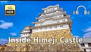 Japan - Inside Himeji Castle Walking Tour [4K/HDR/Binaural]