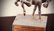Loser Trophy - Bobble Horse Butt Last Place Jackass Funny Award 5.5 inch, Silver- Customize it Now!