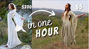 Ridiculously easy Renaissance Faire dress - In One Hour! | Tutorial