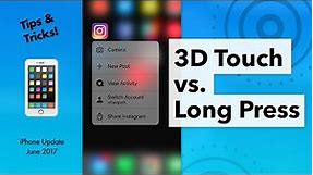 3D Touch vs. Long Press - How to for iPhone