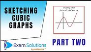 How to Sketch Cubic Graphs : ExamSolutions Maths Revision
