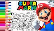 Coloring The Super Mario Bros. How to color Mario.