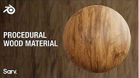 Procedural Wood Material - Blender Tutorial