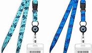 MNGARISTA Cruise Lanyards, Adjustable Lanyard with Retractable Reel, Waterproof ID Badge Holder for All Cruises Ships Key Cards, 2pack