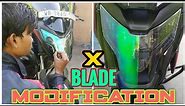 HONDA X BLADES MODIFICATION // X BLADES HEADLIGHT WRAPPING // x blade modified