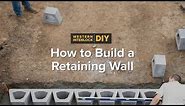 How to Build a Retaining Wall (step-by-step)