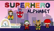 SUPERHERO ALPHABET ~ ABC Superhero Song For Kids, Alphabet Superheroes, Kids Superhero Alphabet Song