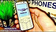 Nokia N79 startup & shutdown - by Old Phones World