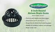 StormDrain FSD-064-A 6-Inch Atrium Drain Grate