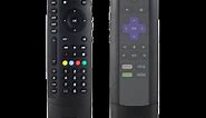 Philips 4-Device Universal Companion Remote for Roku with Flip and Slide Cradle, Black