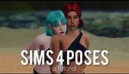 how to pose your Sims + photography mods || Sims 4 beginner-friendly tutorial || solitasims