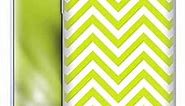 Head Case Designs Lime Green Neon Zigzag Soft Gel Case Compatible with Samsung Galaxy S23 Ultra 5G
