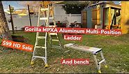 Full Review: GORILLA MPXA Aluminum Multi-Position LADDER 18ft- Home Depot Sale $99!!