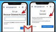 How to Recover a Permanently Deleted Gmail Account 2024 | Deleted Google Account Recovery