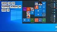 How to Fix an Upside Down Screen on Windows 10 || How to fix upside down screen display
