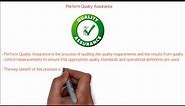 60. PMP | Perform Quality Assurance process overview | Quality Audit