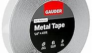 GAUDER Self-Adhesive Metal Tape | Thin Metal Strips for Magnets, Tonies® Figures & Shelves | Ferrous Tape (41 ft)