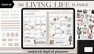 The Living Life Planner - Undated Digital Planner Flip Through + Goodnotes Guide