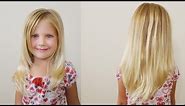 How To Cut Girls Hair // Long Layered Haircut for Little Girls