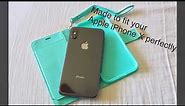 unboxing APPLE IPHONE X TEAL MINT GREEN FAUX LEATHER STORAGE WALLET STAND PHONE CASE overview
