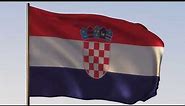 Croatia Flag | Hrvatski grb | ROYALTY FREE [4K] 20 SEC LOOP