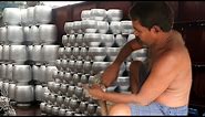 Aluminium Vessels Making Process | How to make Aluminium Kitchen Utensils and Vessels and pots