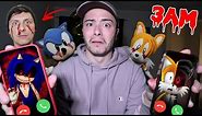 CALLING SONIC.EXE AND TAILS.EXE ON FACETIME AT 3 AM!! *THEY FOUGHT*