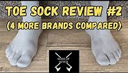 Toe Sock Comparison Video #2/Who Makes The Best Toe Socks/Four More Brands Compared