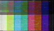 Television Color Bars test with Damages