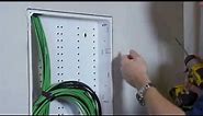 Installing Low Voltage Cables in the Leviton Structured Media Center