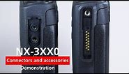NX-3000 handheld walkie talkie Connectors | Kenwood Communications