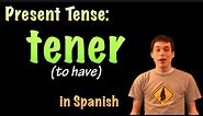 01035 Spanish Lesson - Present Tense - Tener