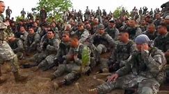 Samoan soldiers singing