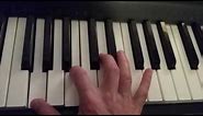 How to play a G Major 7 Chord on piano