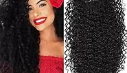 BHF 26 inch Kinky Curly Clip In Hair Extension, Double Weft Full Head Japanese Heat Resistance Fiber 140g Synthetic Hair Extensions For Women 7pieces (#2)