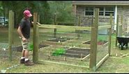 How to build a simple garden fence