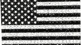 Bling American Flag, Black and Silver Made with Rhinestones and Glitter