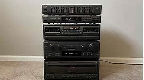 Technics Home Stereo System - RS-TR180 Deck, ST-K55 Tuner, SU-G88 Amp, SH-GE50 Equalizer SL-MC409 CD