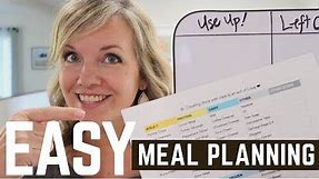 Simple Meal Planning you'll stick with! | Minimalist Family Life