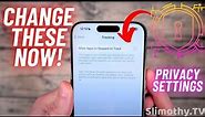 iPhone 15 and iOS 17 Privacy Tips and Tricks for 2023! // Change These Privacy Settings ASAP!