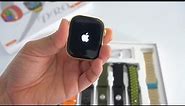 Apple logo Series 9 pro 7 Strap 24k Gold edition Smart watch | 9 series clone watch apple logo code