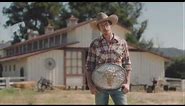 Geico cowboy belt buckle commerical 2018