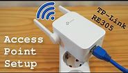 TP-Link RE305 Wi-Fi Extender • Access point mode installation and configuration