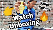 Rosra gold watch review and unboxing in hindi | trending Watch first look-low price Watch 🔥🔥