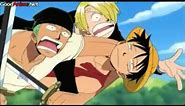 One Piece Funny Clip- Zoro needs to smile...
