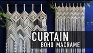 Tutorial Macrame Boho Curtain