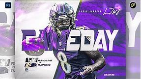 Gameday Edit - How to Create a Gameday Graphic Design {Sports Photoshop Tutorials} 2022