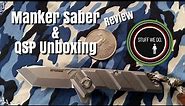MANKER SABER FOLDING KNIFE - TITANIUM HANDLE & M390 BLADE Review and QSP unboxing.