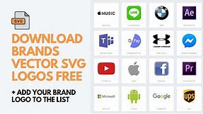 How To DOWNLOAD All Brands VECTOR LOGOS In SVG For FREE? + Add Your Brand Logo To The List